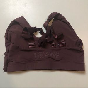 Gymshark Burgandy Sports Bra XS
